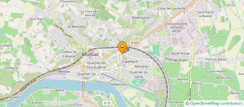 localisation de l'entreprise SCI KAROLI  MOISSAC