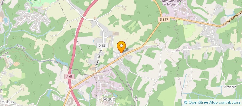 localisation de l'entreprise SCI KAROME à TARNOS