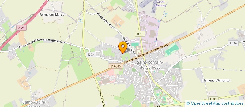 localisation de l'entreprise SCI KARREG  SAINT-ROMAIN-DE-COLBOSC