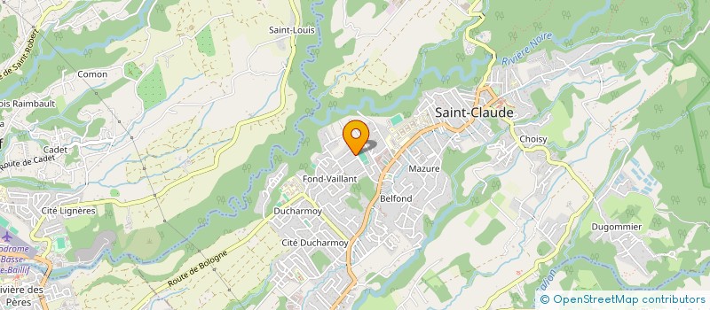 localisation de l'entreprise SCI KARUKERA à SAINT-CLAUDE