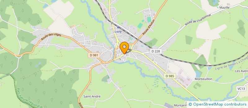 localisation de l'entreprise SCI KARUKERA 58  LUZY