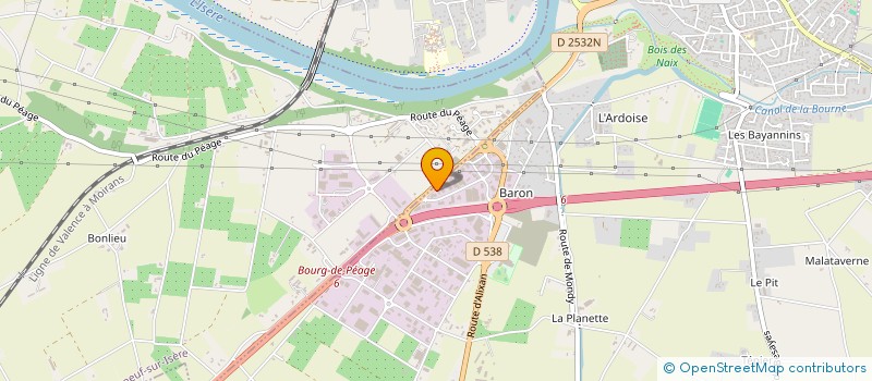 localisation de l'entreprise SCI KAS  BOURG-DE-PEAGE