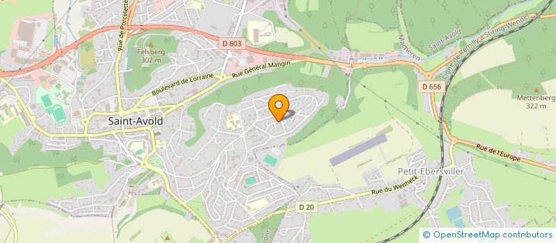 localisation de l'entreprise SCI KASAN REAL ESTATE INTERNATIONAL  SAINT-AVOLD