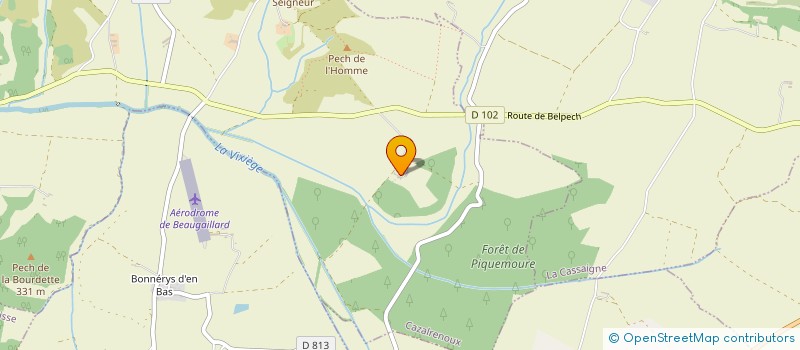 localisation de l'entreprise SCI KASS  CAZALRENOUX