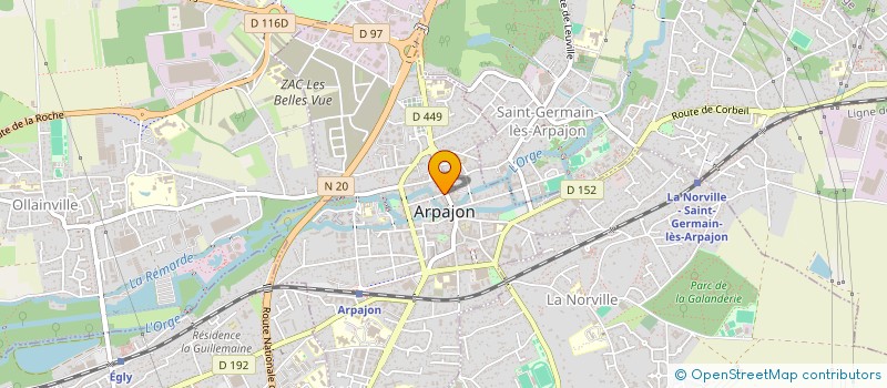 localisation de l'entreprise SCI KASSIS  ARPAJON