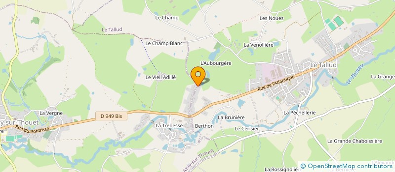 localisation de l'entreprise SCI KASSUMAYE  LE TALLUD