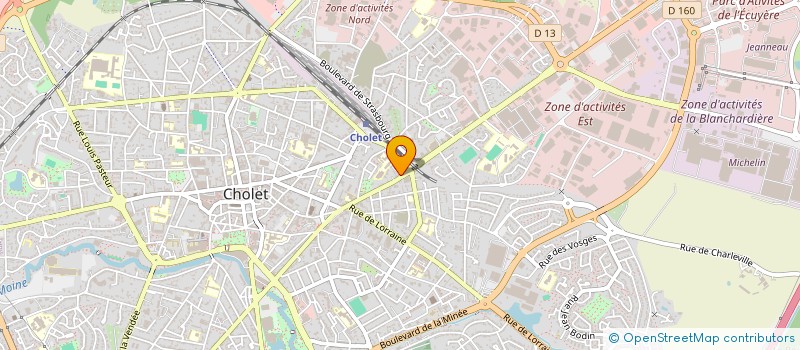 localisation de l'entreprise SCI KASTNER à CHOLET