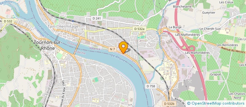 localisation de l'entreprise SCI KAT  TAIN-L'HERMITAGE