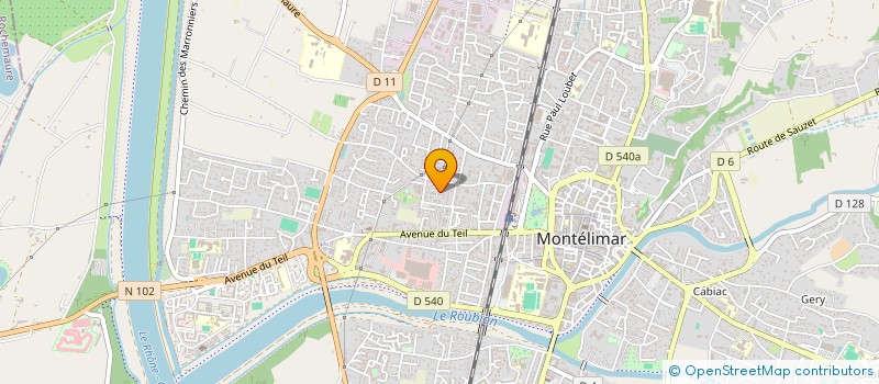 localisation de l'entreprise SCI KAT à MONTELIMAR