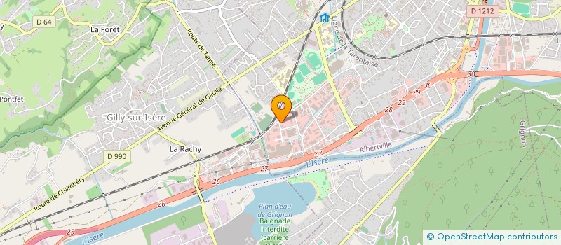 localisation de l'entreprise SCI KAT  ALBERTVILLE