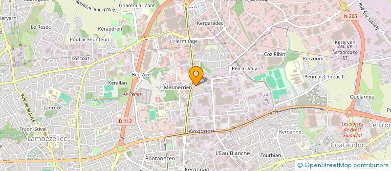 localisation de l'entreprise SCI KAT & LYS  BREST