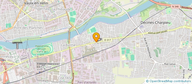 localisation de l'entreprise SCI KATELI IMMO RENOVATION  DECINES-CHARPIEU