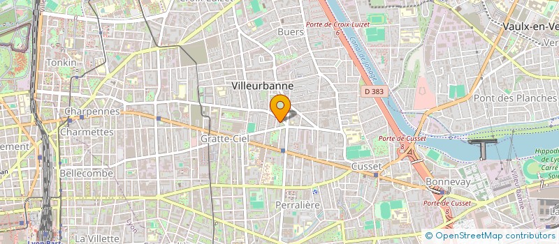 localisation de l'entreprise SCI KATEMMA  VILLEURBANNE