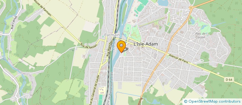 localisation de l'entreprise SCI KATHIA  L'ISLE ADAM