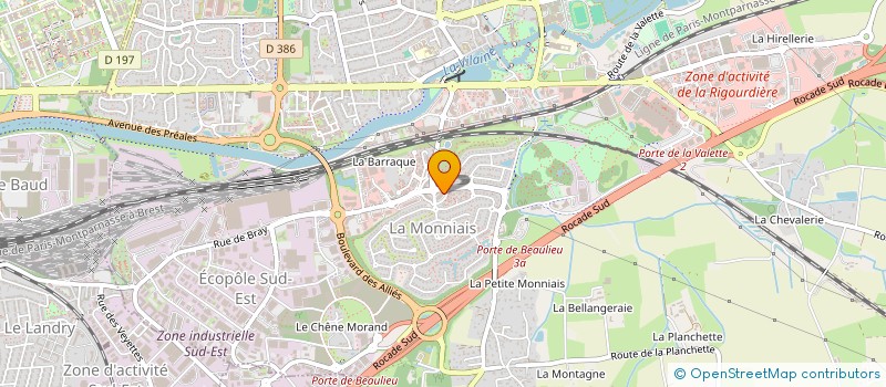 localisation de l'entreprise SCI KATHY  CESSON-SEVIGNE