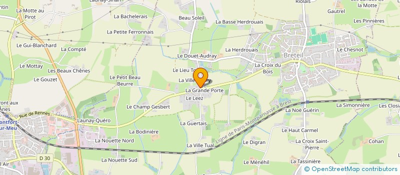 localisation de l'entreprise SCI KATHY DU LEEZ  BRETEIL