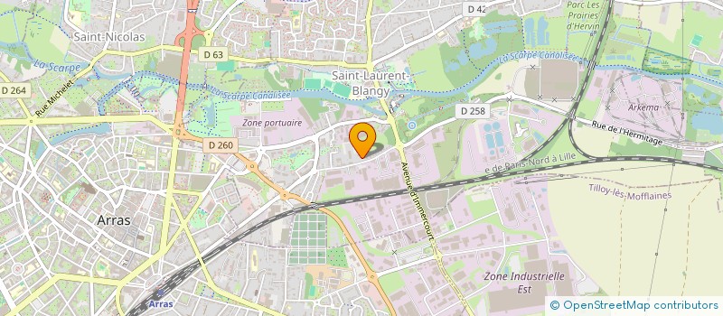 localisation de l'entreprise SCI KATIA - LORYCK  SAINT-LAURENT-BLANGY