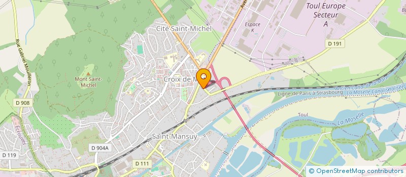 localisation de l'entreprise SCI KATIRCI  TOUL