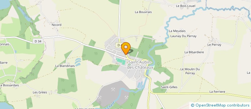 localisation de l'entreprise SCI KATISOU  SAINT-AUBIN-DES-CHATEAUX