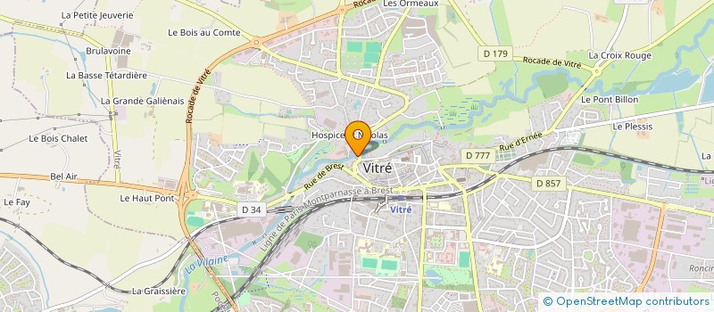 localisation de l'entreprise SCI KATOV  VITRE