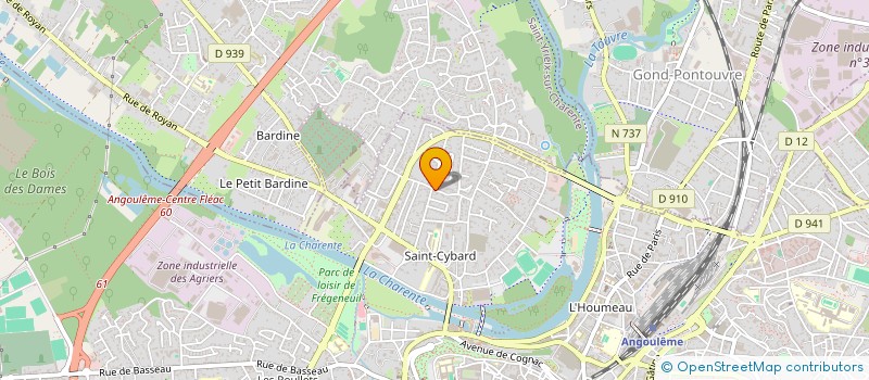 localisation de l'entreprise SCI KATT à ANGOULEME