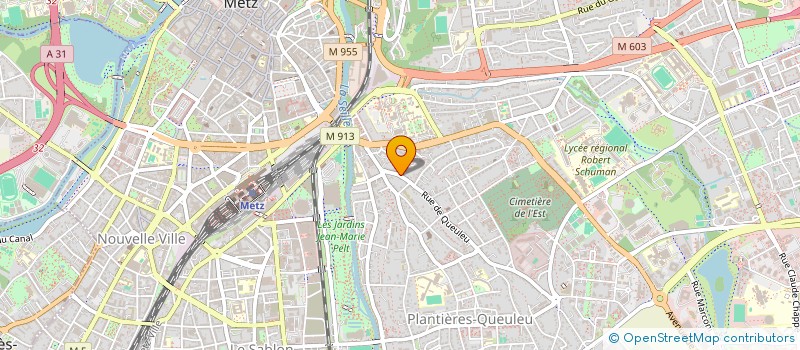 localisation de l'entreprise SCI KATY  METZ