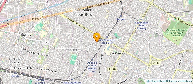 localisation de l'entreprise SCI KATY à LES PAVILLONS-SOUS-BOIS