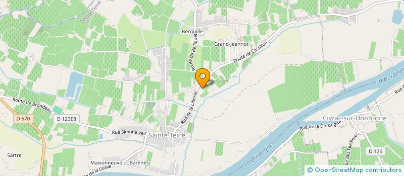 localisation de l'entreprise SCI KATY BERNARD  CIVRAC-SUR-DORDOGNE