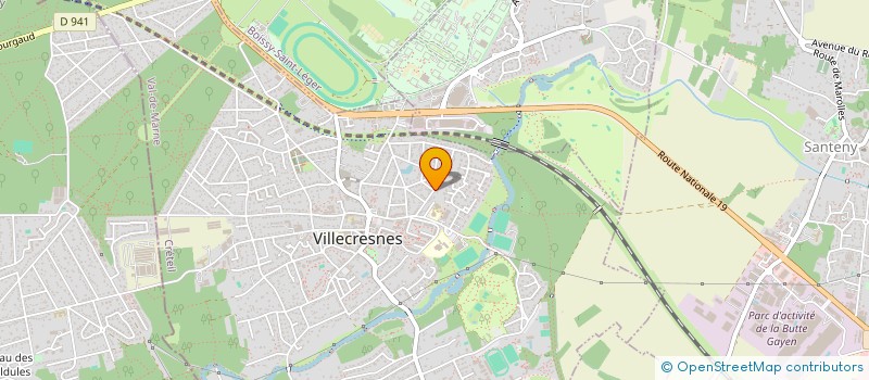 localisation de l'entreprise SCI KAUDY INVEST  VILLECRESNES