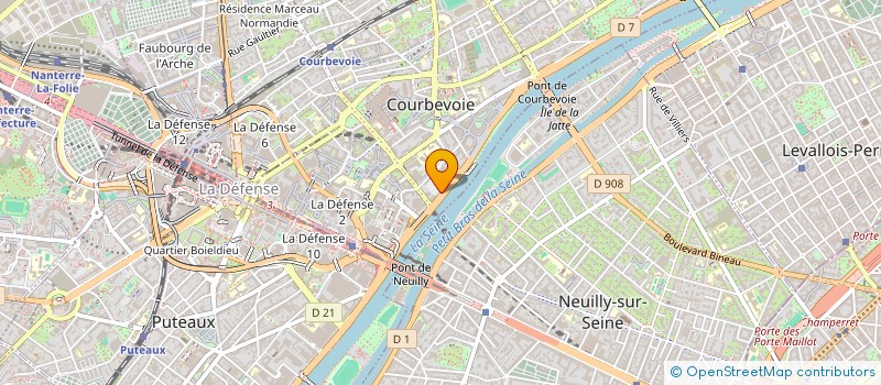 localisation de l'entreprise SCI KAUFMAN & BROAD PROJETS 8 à COURBEVOIE