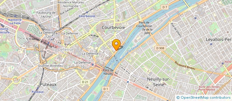 localisation de l'entreprise SCI KAUFMAN & BROAD PROJETS 9 à COURBEVOIE