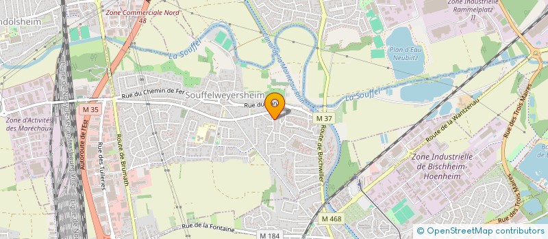 localisation de l'entreprise SCI KAUTZMANN INVEST  SOUFFELWEYERSHEIM