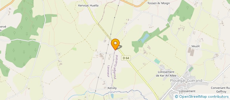 localisation de l'entreprise SCI KAV  PLOUEGAT-GUERAND