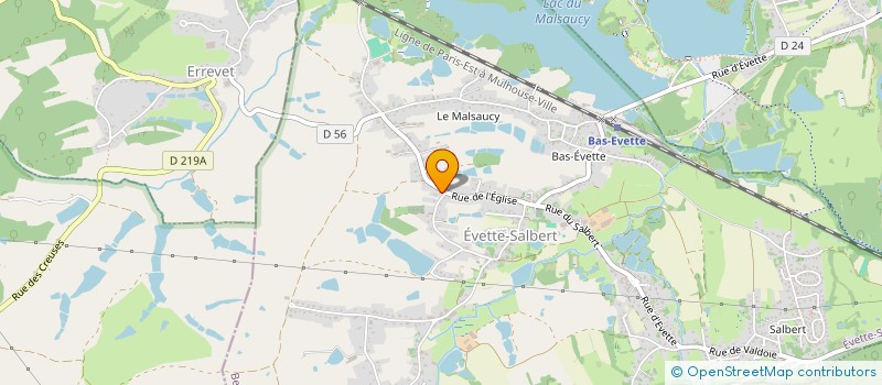 localisation de l'entreprise SCI KAVAN à EVETTE-SALBERT