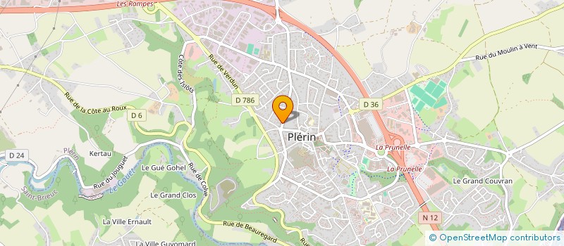 localisation de l'entreprise SCI KAWA  PLERIN