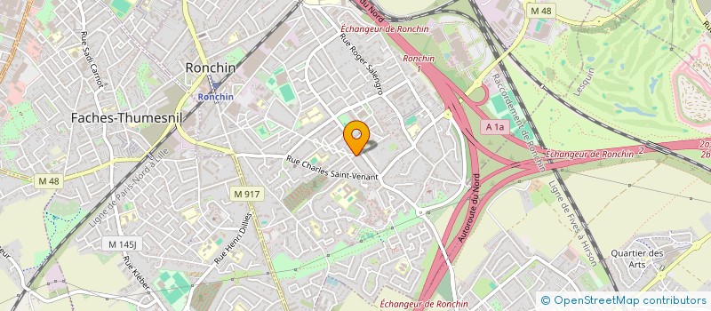 localisation de l'entreprise SCI KAWA  RONCHIN