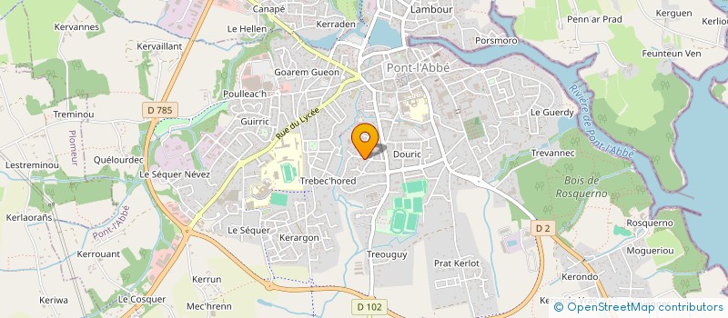 localisation de l'entreprise SCI KAWSAY  PONT-L'ABBE