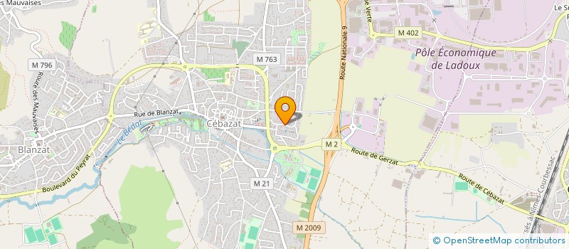 localisation de l'entreprise SCI KAYA  CEBAZAT