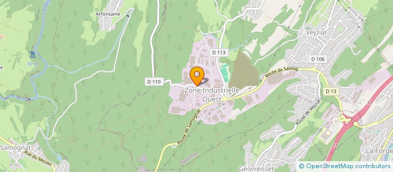 localisation de l'entreprise SCI KAYA  OYONNAX