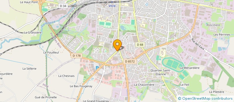 localisation de l'entreprise SCI KAYANN  VITRE