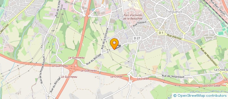 localisation de l'entreprise SCI KAYASA  TREGUEUX