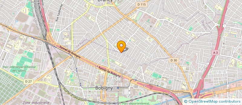 localisation de l'entreprise SCI KAYLAN  BOBIGNY