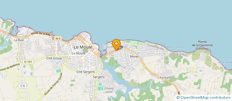 localisation de l'entreprise SCI KAZ'KARAIBES à LE MOULE