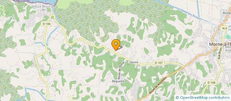 localisation de l'entreprise SCI KAZALLO  MORNE A L EAU