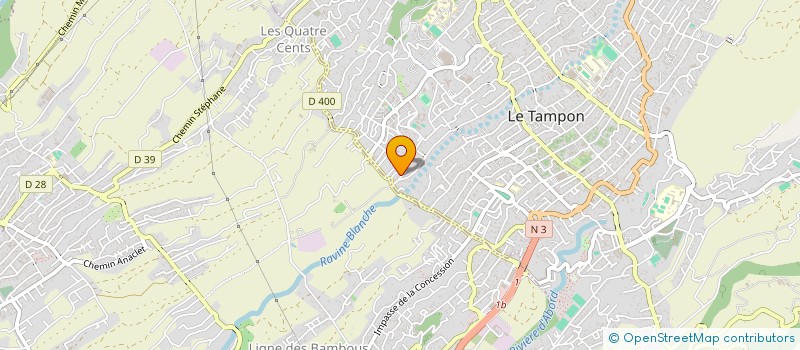 localisation de l'entreprise SCI KAZANOU  LE TAMPON