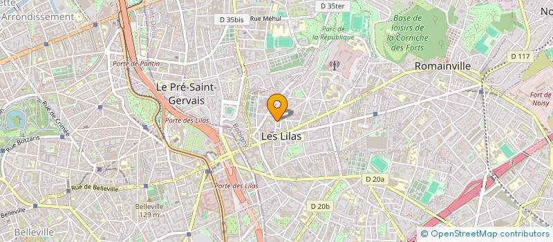localisation de l'entreprise SCI KB IMMOBILIER à LES LILAS