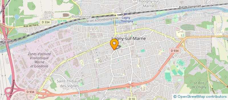 localisation de l'entreprise SCI KBA  LAGNY-SUR-MARNE