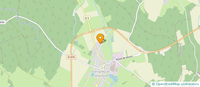 localisation de l'entreprise SCI KBD  FRETIGNEY-ET-VELLOREILLE