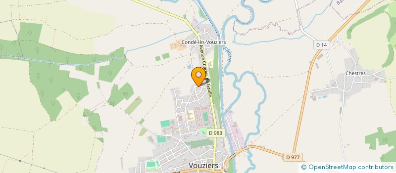 localisation de l'entreprise SCI KBFB  VOUZIERS