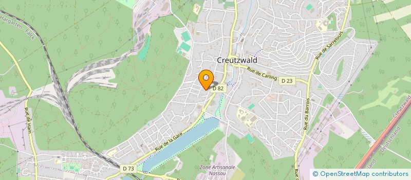 localisation de l'entreprise SCI KBHH  CREUTZWALD